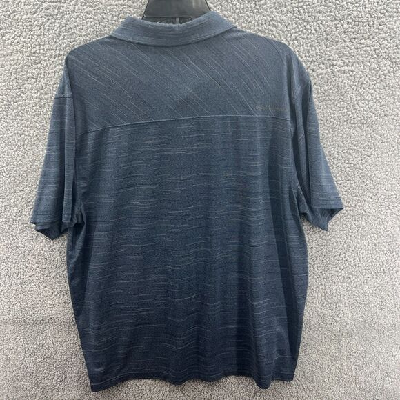 UNDER ARMOUR Heat Gear Loose Blue Golf POLO SHIRT SIZE XXL 2XL - Picture 6 of 10